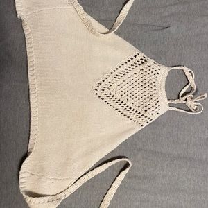 Kendall & Kylie Crochet Halter Top